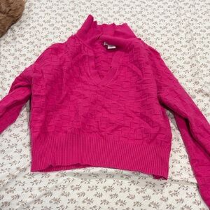 Sincerely Jules Fuchsia Cowl Neck Sweater